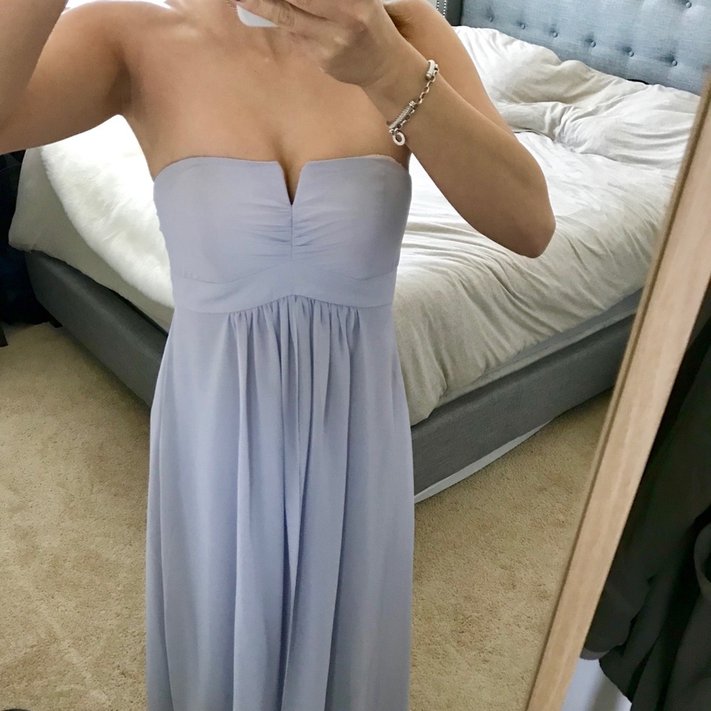 Grey bridesmaid dress
